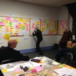 Ecriture collective lors d'un lab Emergence