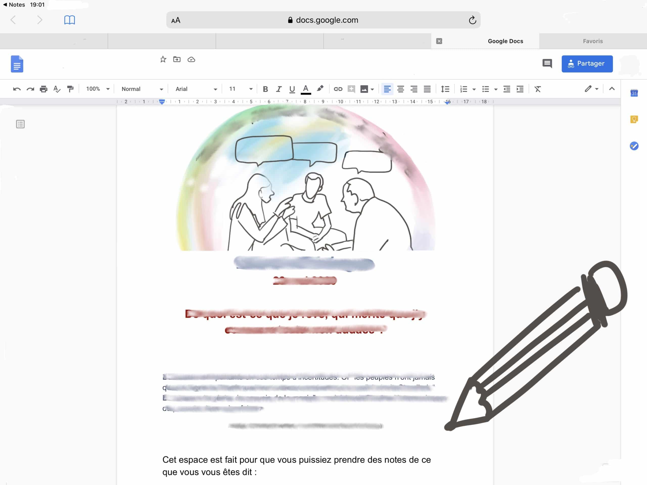 Google Doc ou/et autres supports de récolte