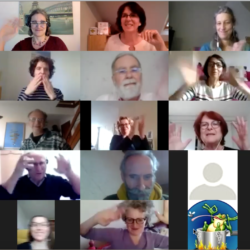 Bulle de dialogue photo participants